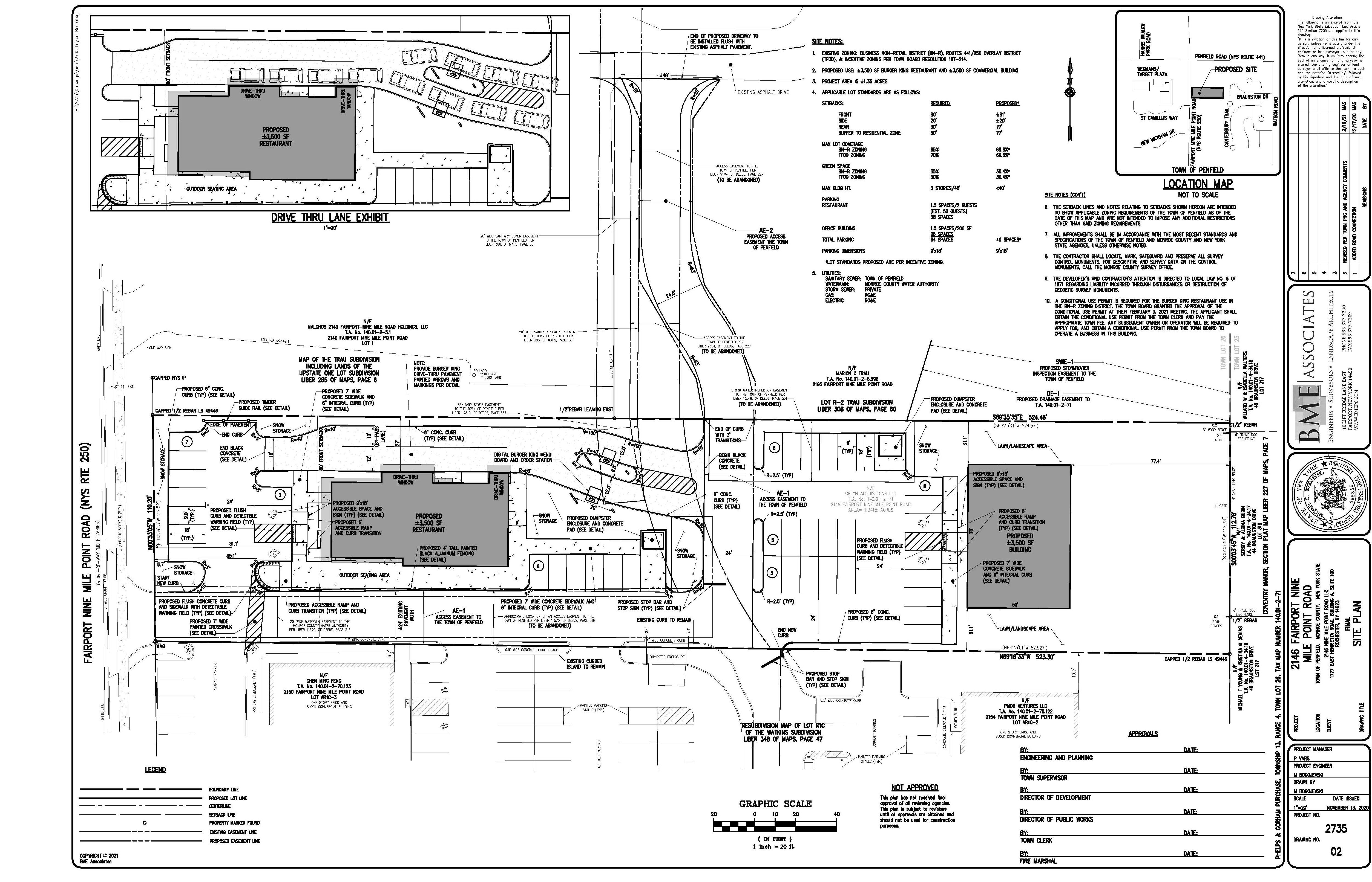 BK - 2146 Fairport Nine Mile Point Road - Site Plan - Copy
